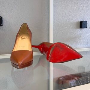 Christian Louboutin Brown Size 34.5 heels